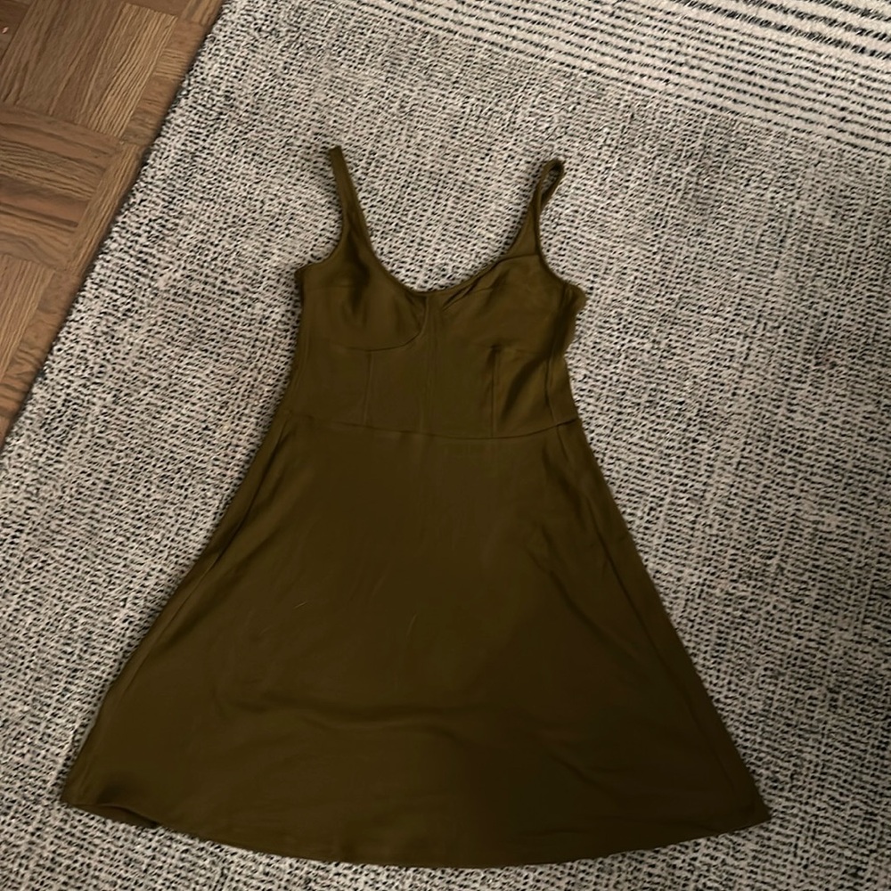 Universal thread size medium army green dress